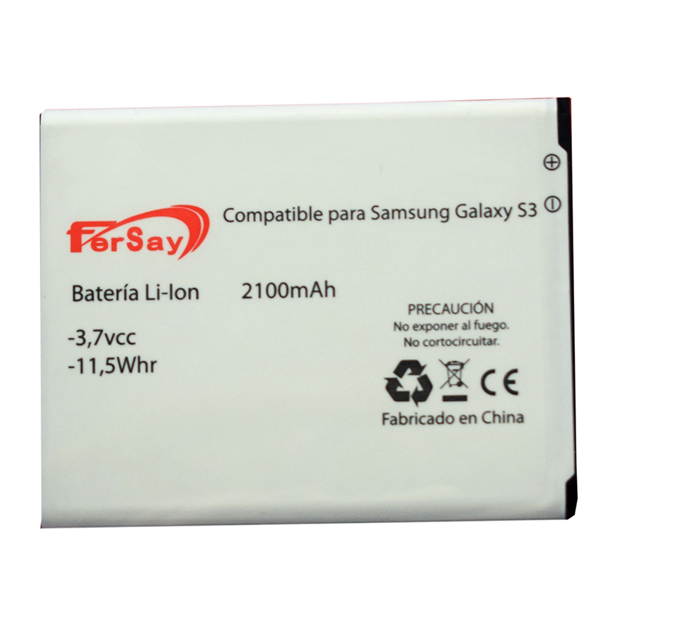 Bateria movil SAMSUNG S3 2100 mah - BATEGALAXYS3 - FERSAY