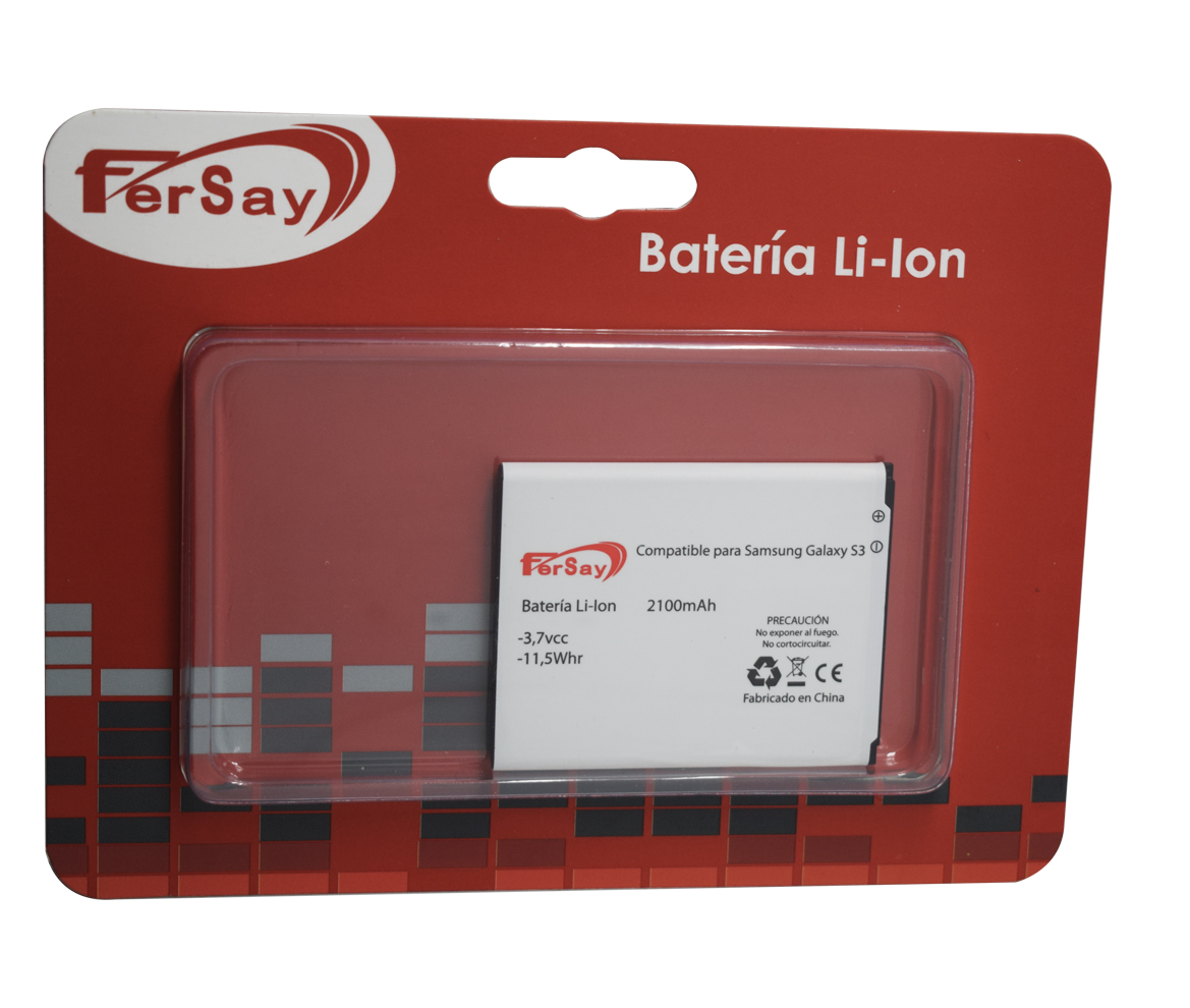 Bateria movil SAMSUNG S3 2100 mah - BATEGALAXYS3 - FERSAY