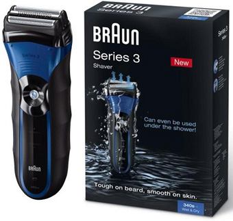 Afeitadora para uso en ducha Braun Serie 3. - BRAUN340 - P&G