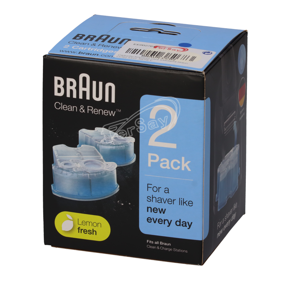 Cartucho limpiador afeitadora Braun Ccr2 - BRAUNCCR2 - BRAUN