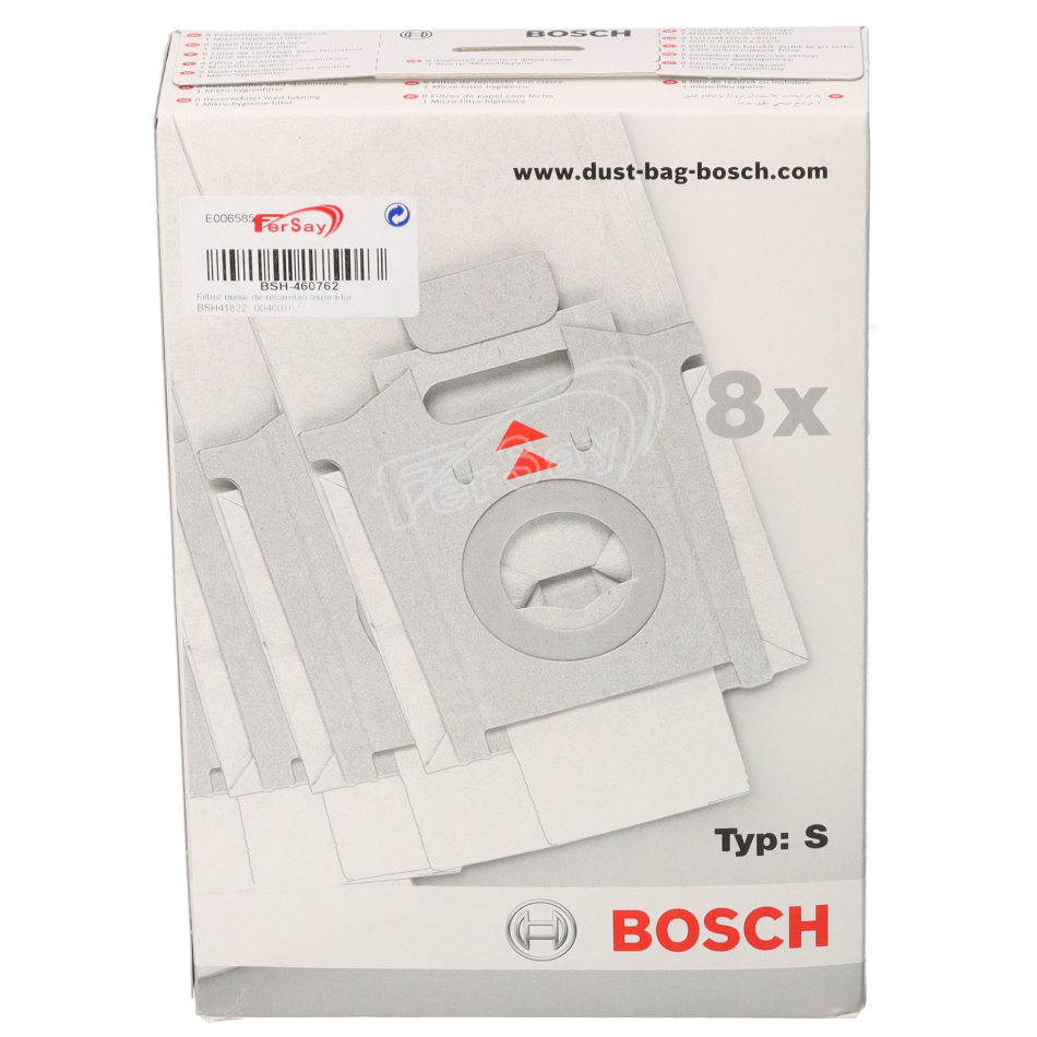 Bolsa recambio aspirador Bosch BSH41822. - BSH460762 - BSH