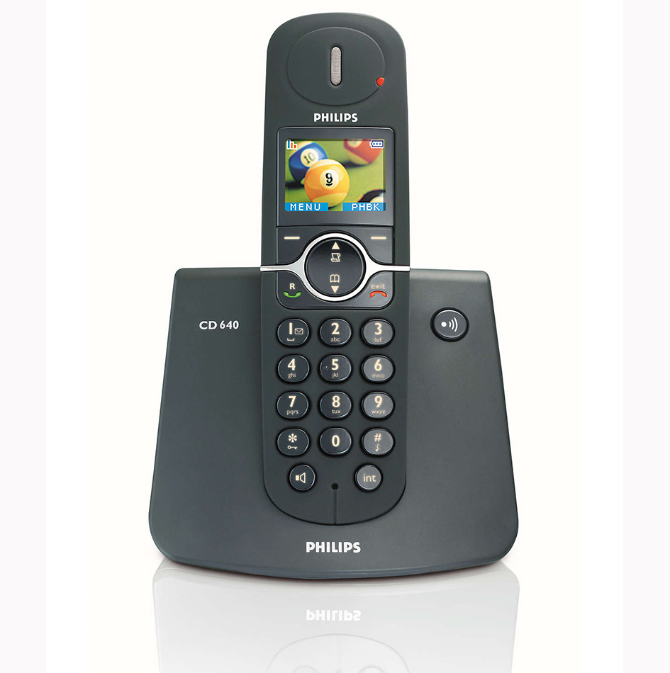 Telefono inalambrico Philips CD6401B/02 - CD6401B02 - PHILIPS