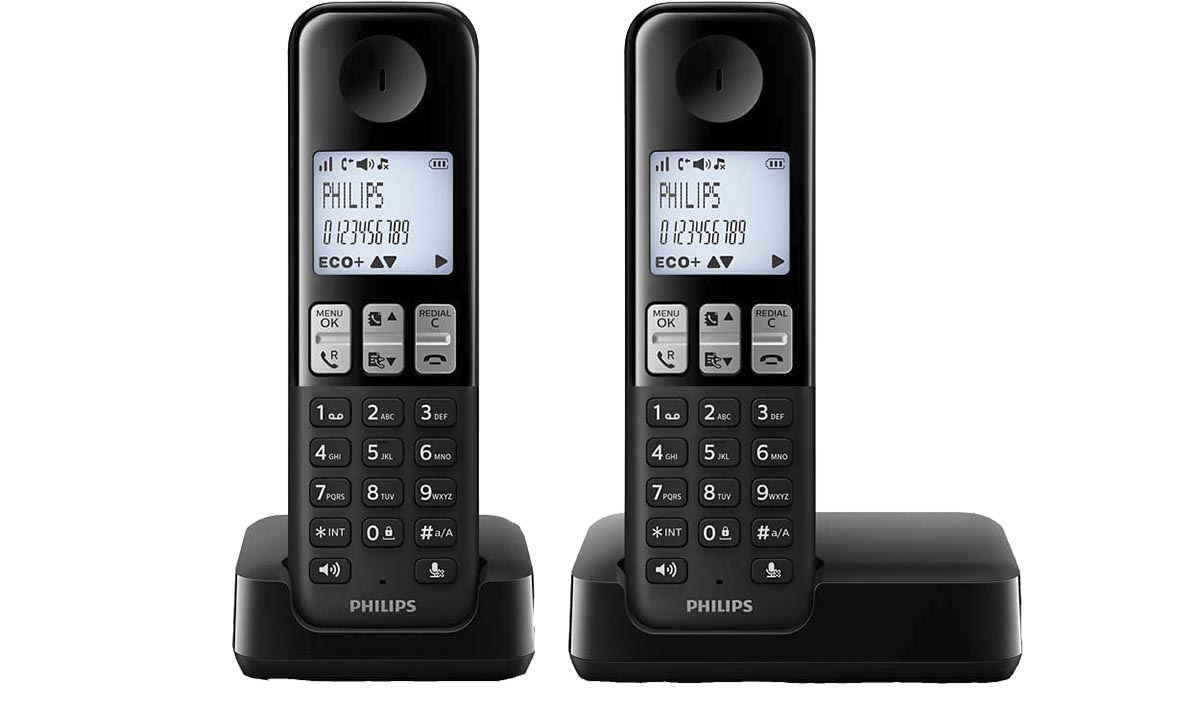 Telefono inalambrico duo Philips manos libres - D2302B23 - PHILIPS