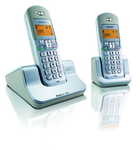 2 teléfonos inalámbricos Philips DECT2212S-23. - DECT2212S23 - PHILIPS