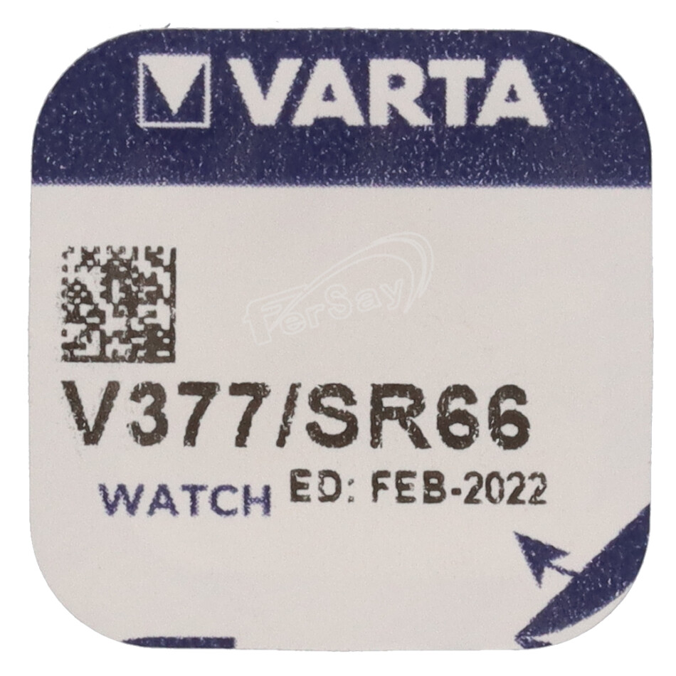 Pila boton de oxido de plata, formato SR626SW - E377SR626SW - VARTA