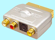 Adaptador euroconector - 3XRCA + hosiden - EBV49SV - TRANSMEDIA