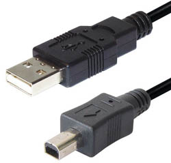 Cable usb tipo a m - 4 pin min - EC158BM - TRANSMEDIA
