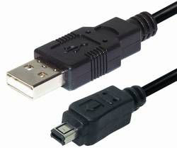 Cable usb a m - 4 pin mini usb m - EC158KM - TRANSMEDIA