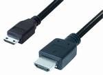 Cable conexión mini HDMI macho a HDMI normal. - EC2002 - TRANSMEDIA
