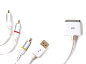 Cable AV+USB para ipod, ipad e - ECI101 - TRANSMEDIA