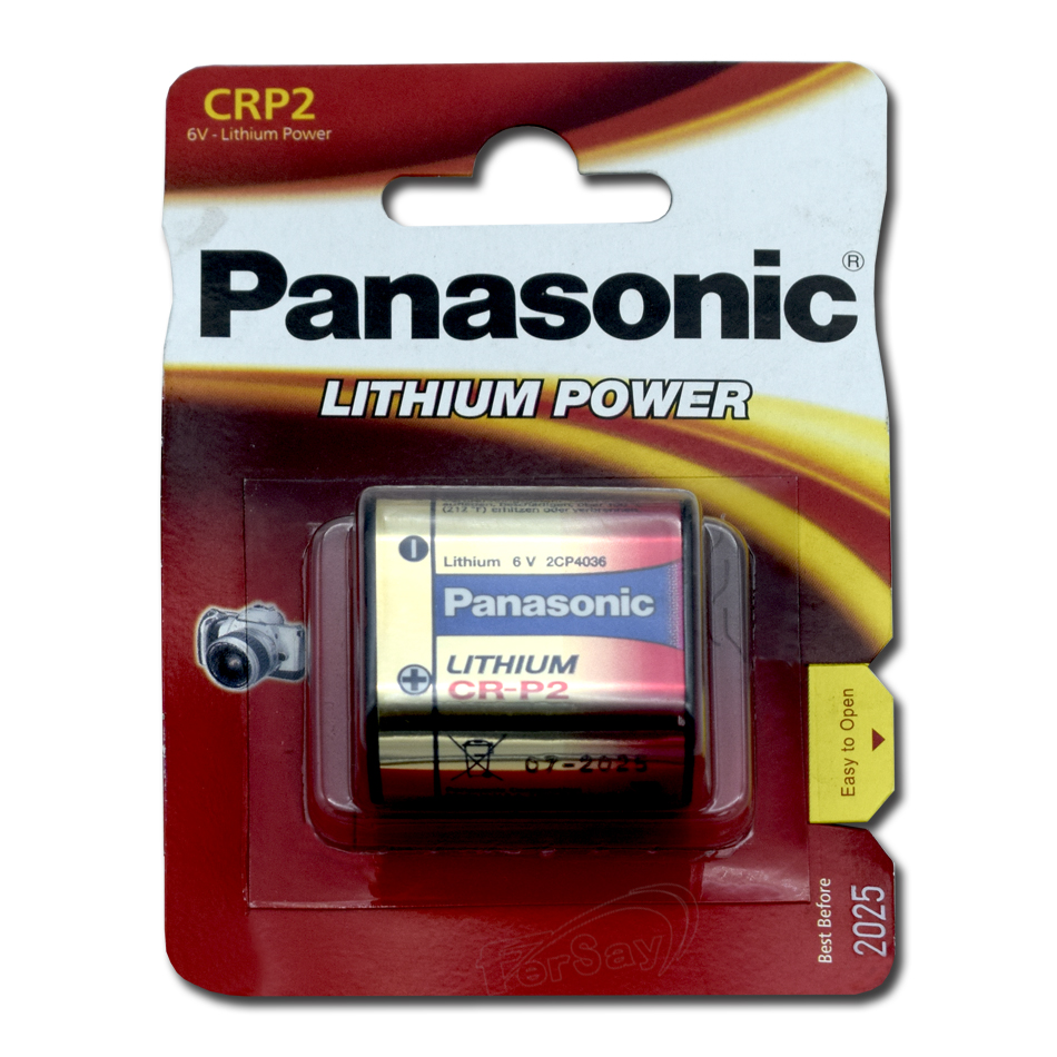 Pila litio 6V Panasonic formato CRP2. - ECRP2 - PANASONIC