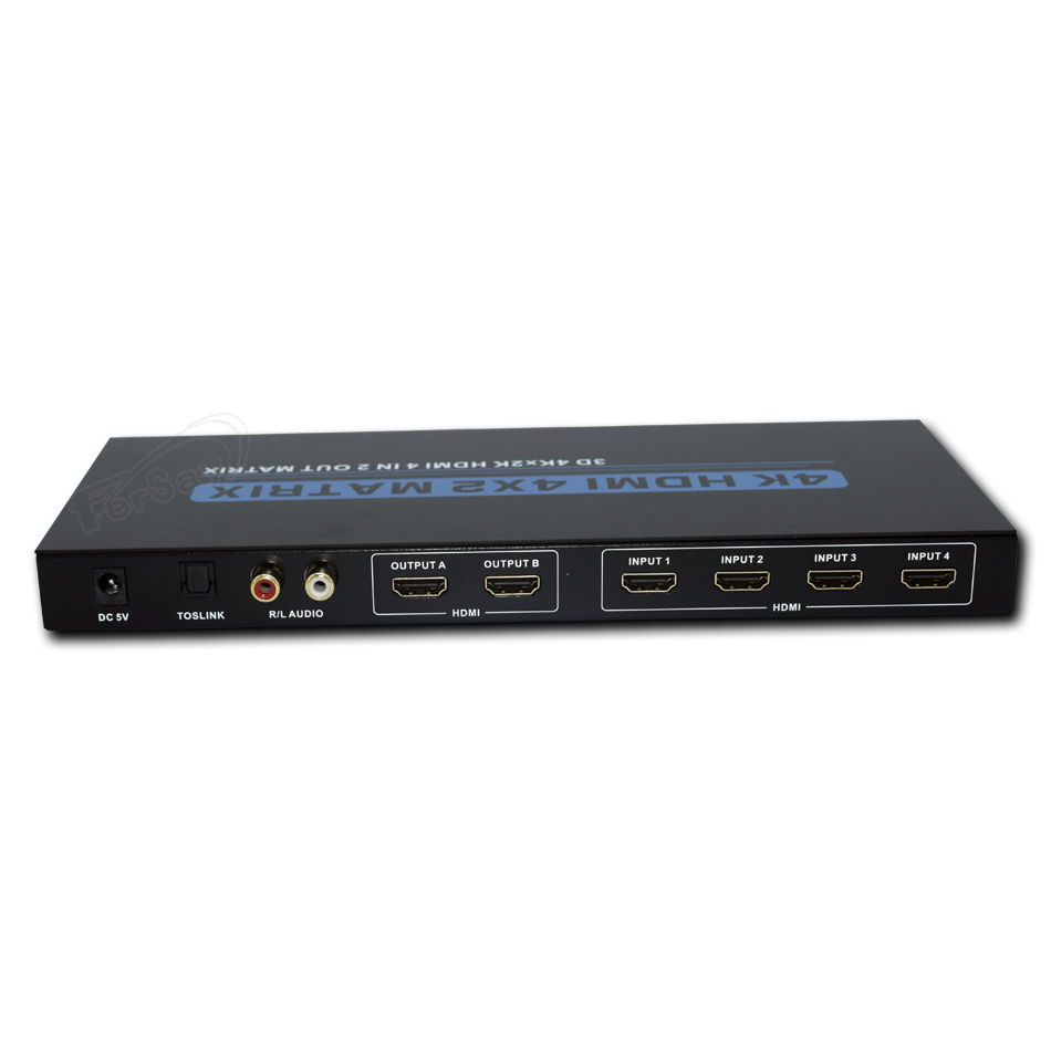 Conmutador 4 entradas HDMI y 2 salidas E-CS5060 - ECS5060 - TRANSMEDIA