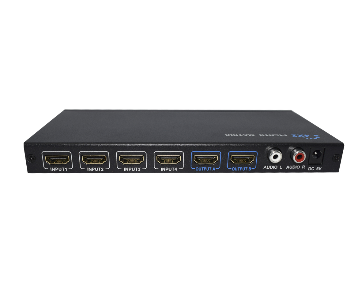 Commutador 4 entradas HDMI y 2 salidas E-CS506 - ECS506 - TRANSMEDIA