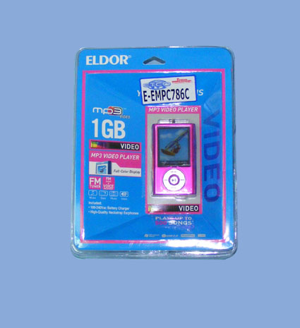 Mp3  video player 1GB, radio f - EEMPC786C - ELDOR