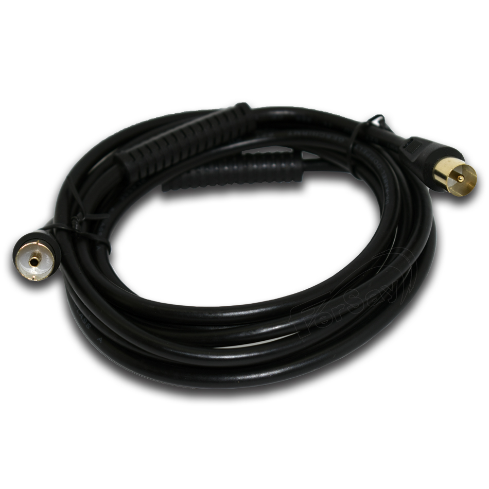 Cable antena IEC 2 metros negro - EFK2ZSHDG - TRANSMEDIA