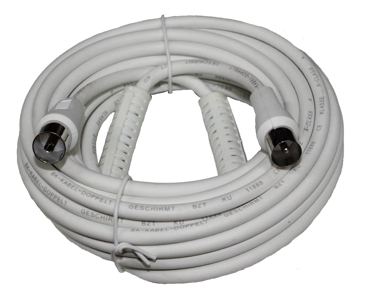 Cable ANT. iec blanco 5M - EFK5ZHD - TRANSMEDIA