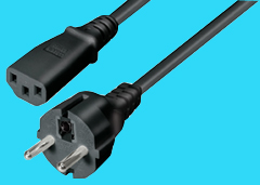 Cable schuko E-N5-5 - EN55 - TRANSMEDIA