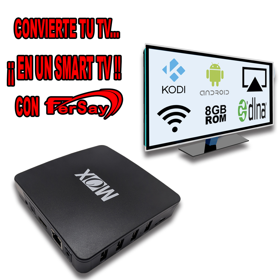 Convertidor TV en Smart TV via Wifi  Android e IOS - ESMARTMOX - FERSAY