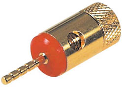 Conector tipo punta dorado roj - ESPG1R - TRANSMEDIA