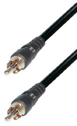 Cable conector RCA macho a RCA macho, 1,5 metros. - EV3 - TRANSMEDIA