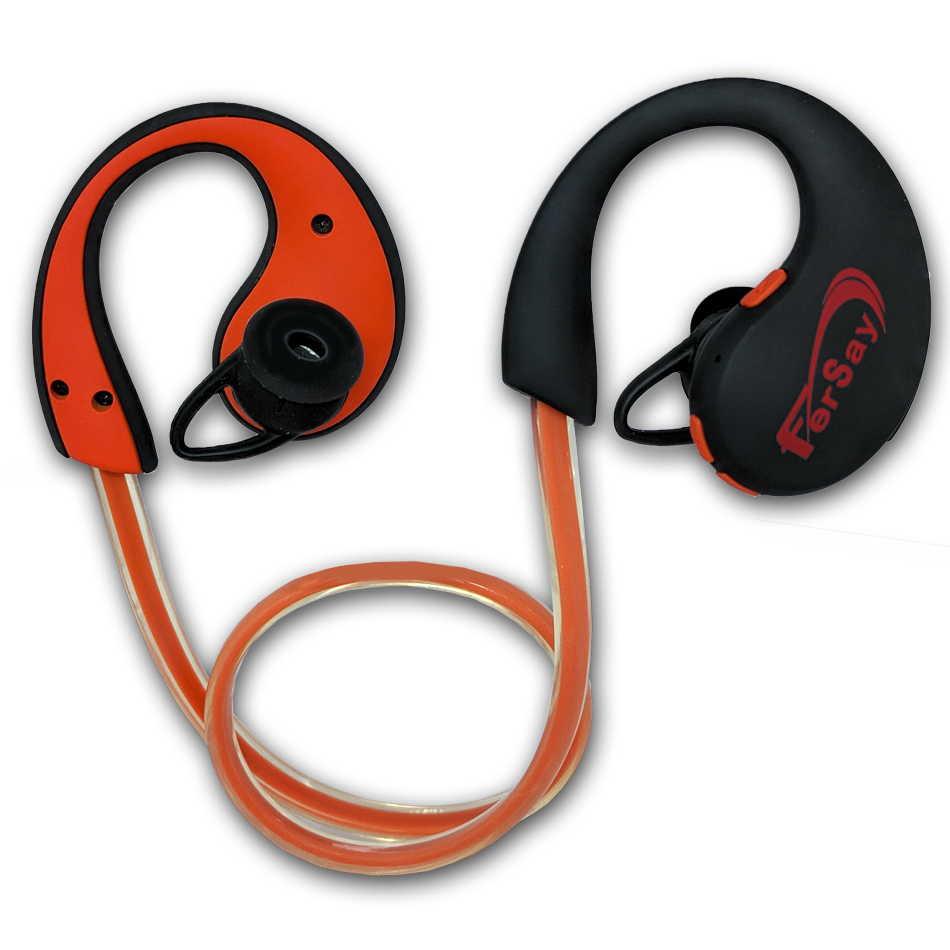 Auricular con Bluetooth naranja Waterproof - EFAURICULAR15N - FERSAY