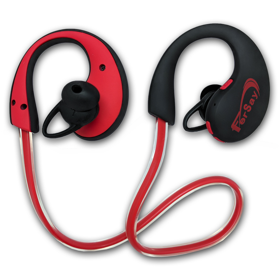 Auricular con Bluetooth 4.1 rojo Waterproof. - EFAURICULAR15R - FERSAY