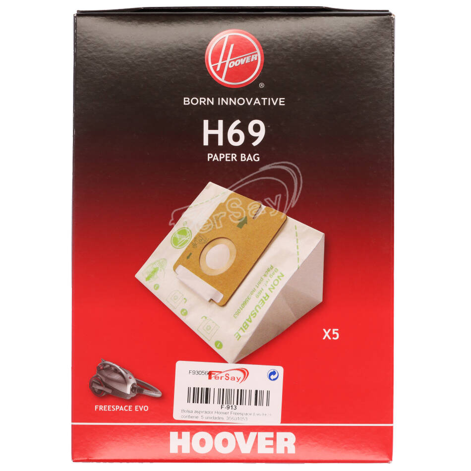 Bolsa para aspirador Hoover Freespace Evo H69. - F913 - HOOVER
