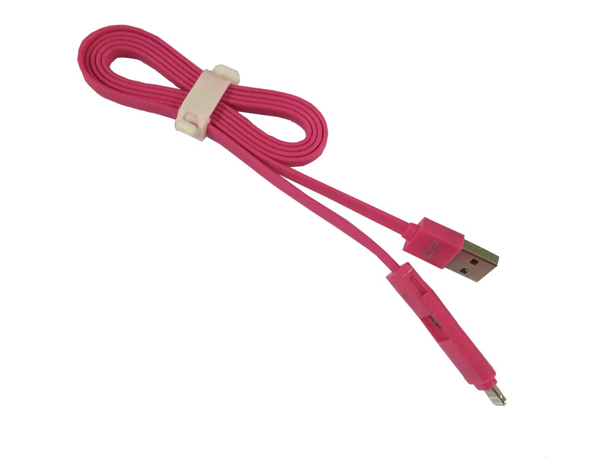 Cable reversible Iphone 6 Ipad y android fucsia - FERSAYC2505F - FERSAY