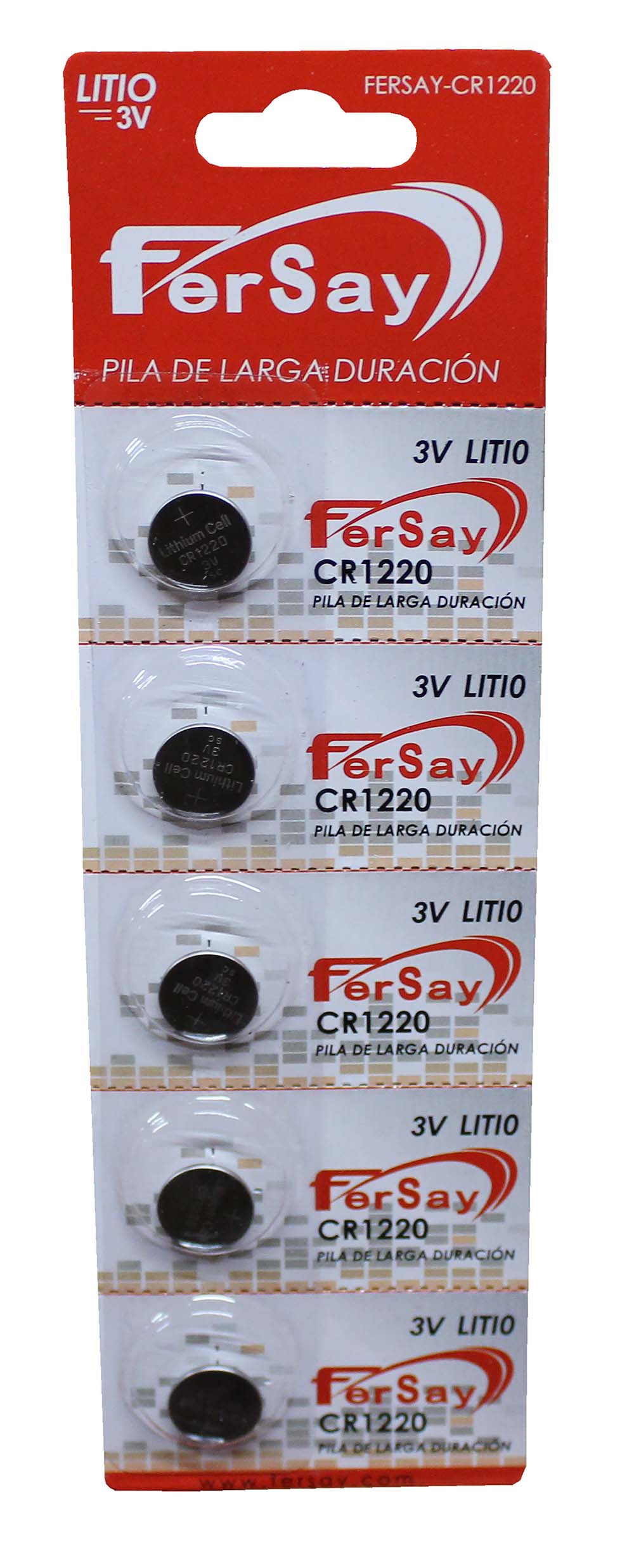 Pila botón formato CR1220 Fersay. - FERSAYCR1220 - FERSAY