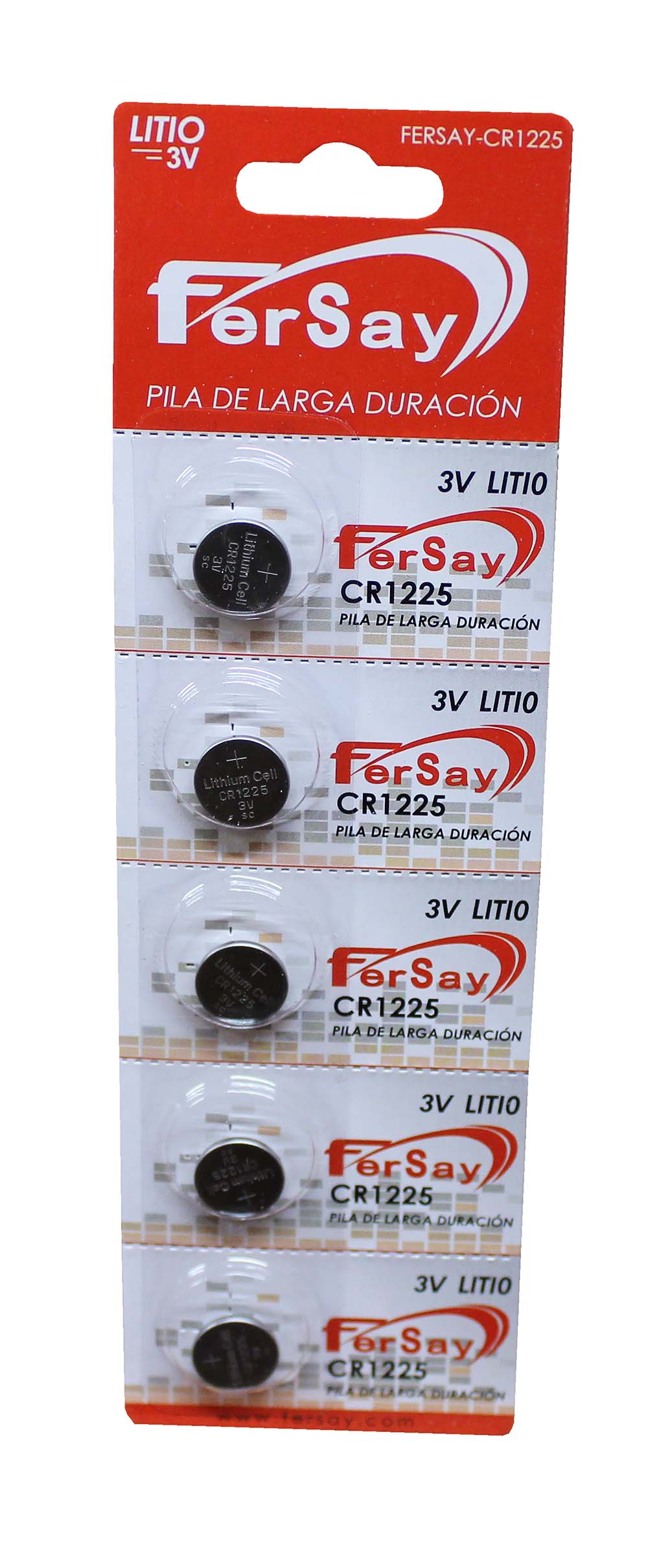 Pila tipo botón formato CR1225 Fersay. - FERSAYCR1225 - FERSAY