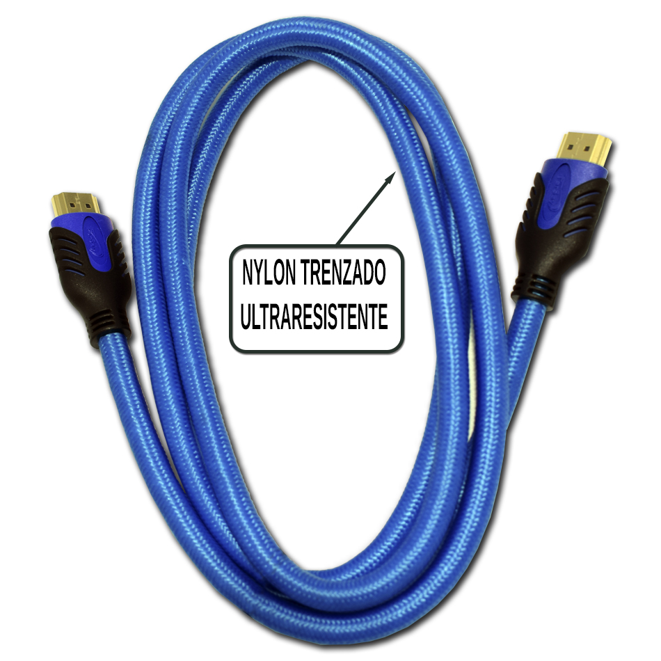 Cable Hdmi 4K Ethernet azul 1,5 Hd Tv Ps4 Xbox One - FERSAYHDMIA - FERSAY