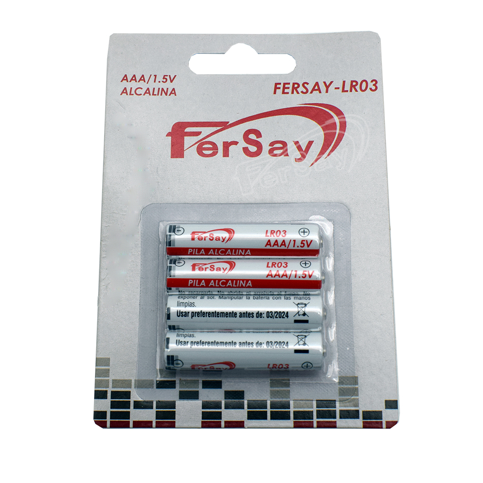 Pila alcalina LR03 4 unidades - FERSAYLR03 - FERSAY