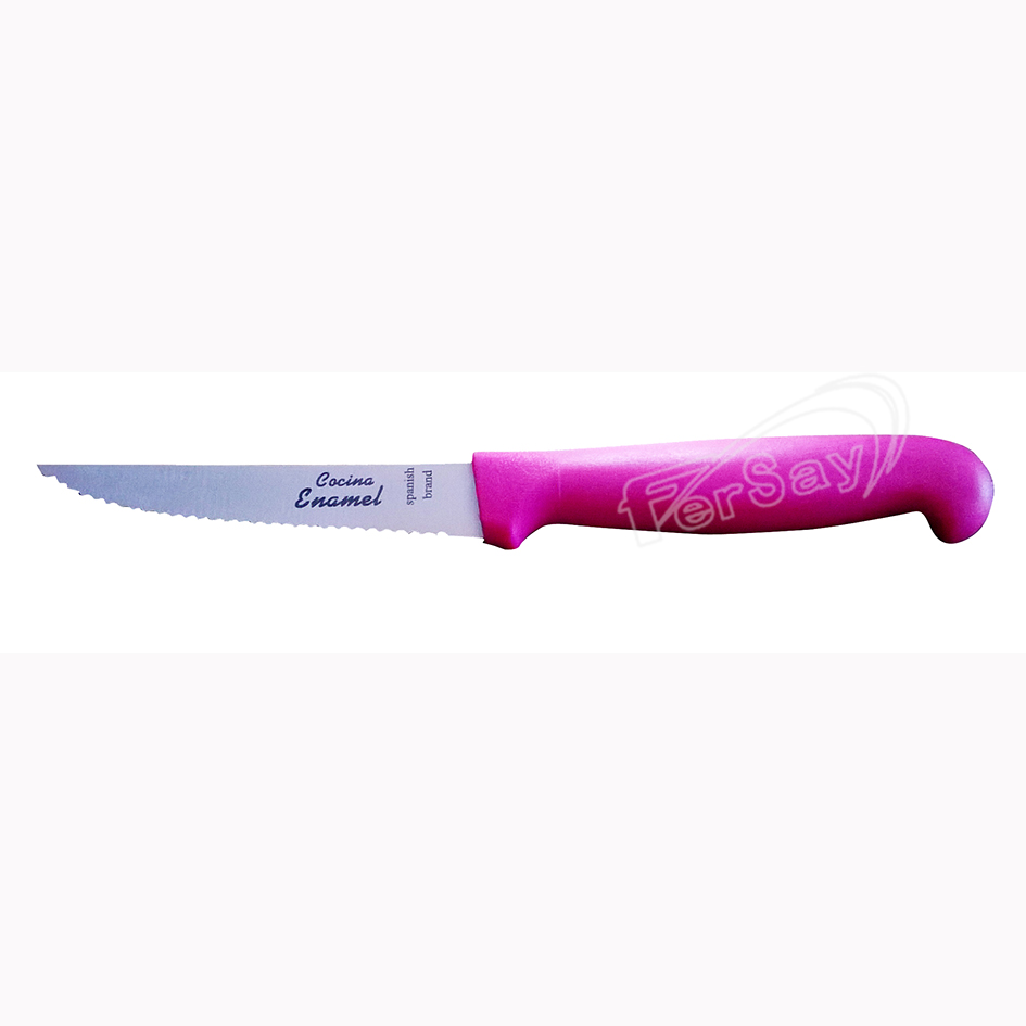 Cuchillo chuletero color rosa 10 cm - FERSAYMEN103 - FERSAY