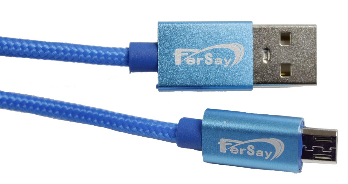 Cable Usb-Mini Usb Fersay 2.0 azul - FERSAYUSBA - FERSAY