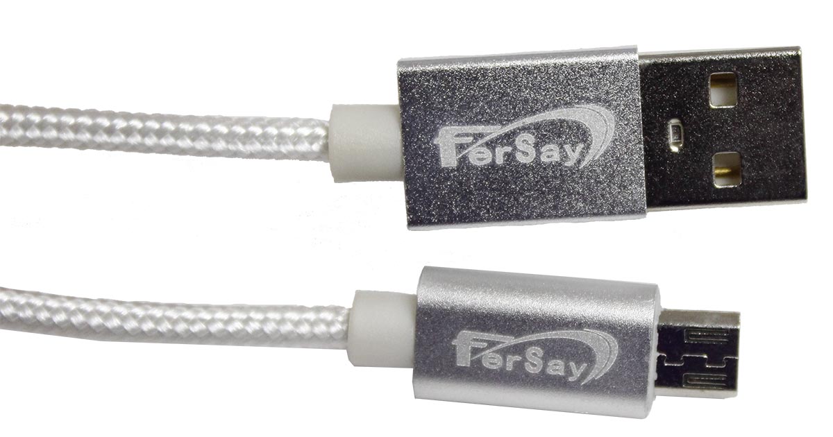Cable Usb mini Usb Fersay blanco - FERSAYUSBB - FERSAY