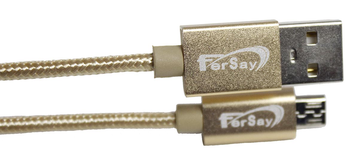 Cable usb mini Usb Fersay dorado - FERSAYUSBD - FERSAY