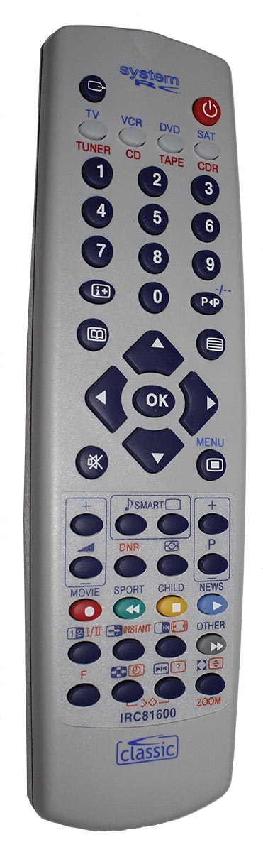 Telemando ph TV-VCR-SAT-TUNER- - IRC81600 - CLASSIC