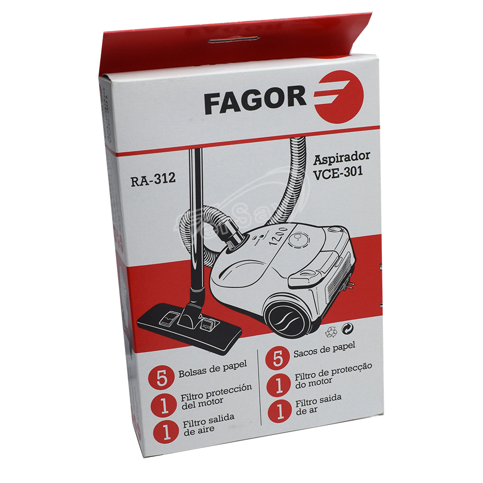 Bolsas papel aspirador Fagor M18804459 - M18804459 - FAGOR