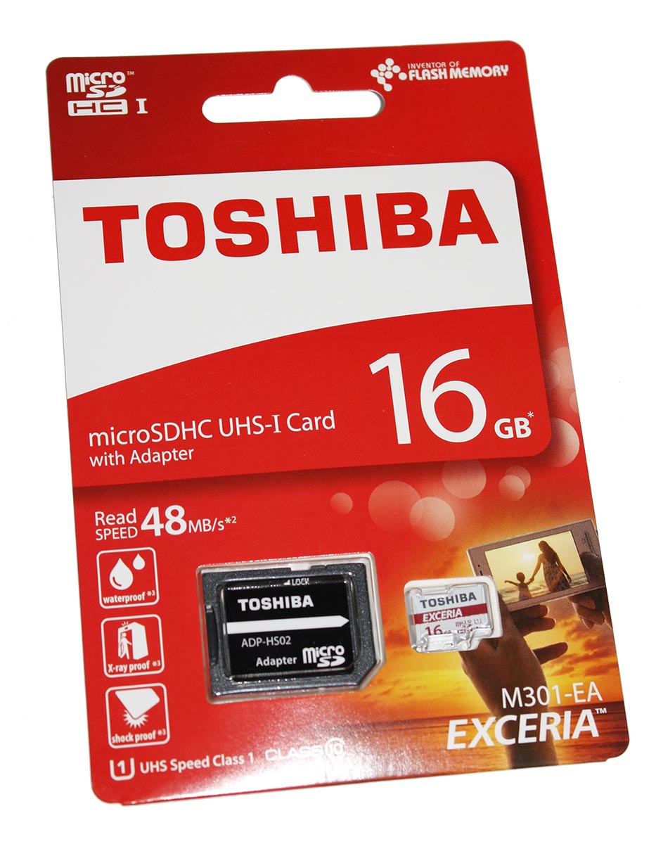 Tarjeta memoria - Toshiba 16GB Incluye adaptador S - MICROSDHC16G - TOSHIBA