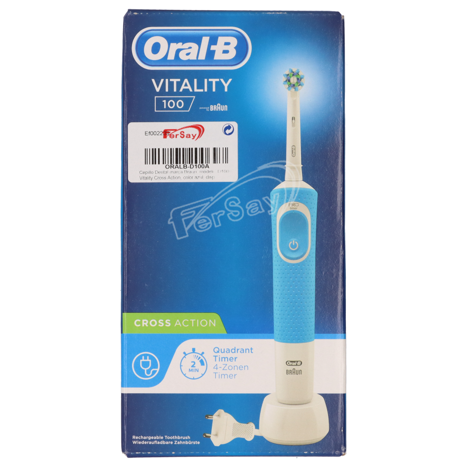 Cepillo oral-b eléctrico recargable azul - ORALBD100A - BRAUN