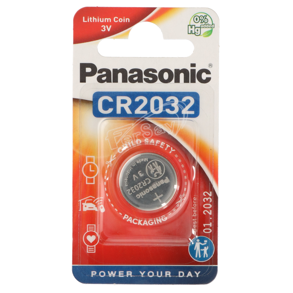 Blister 1 und pila CR2032 Panasonic - PCR2032 - PANASONIC