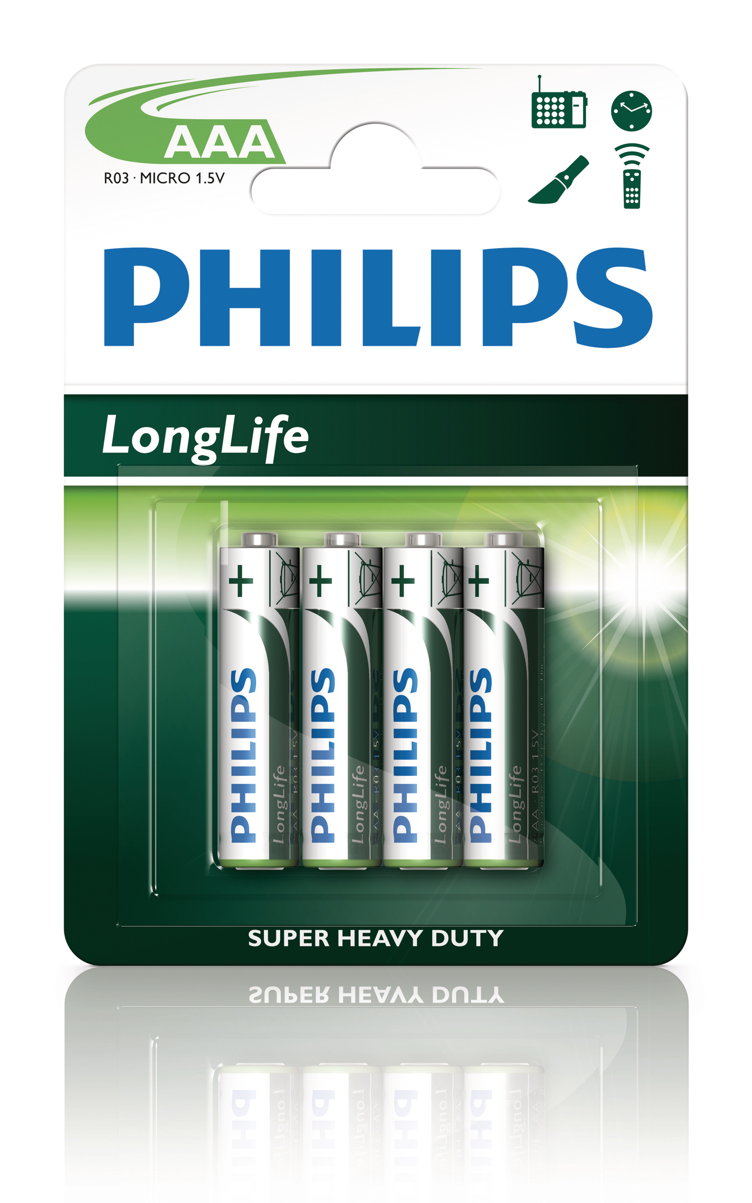 Pilas salinas longlife R03 de Philips - P24692 - PHILIPS