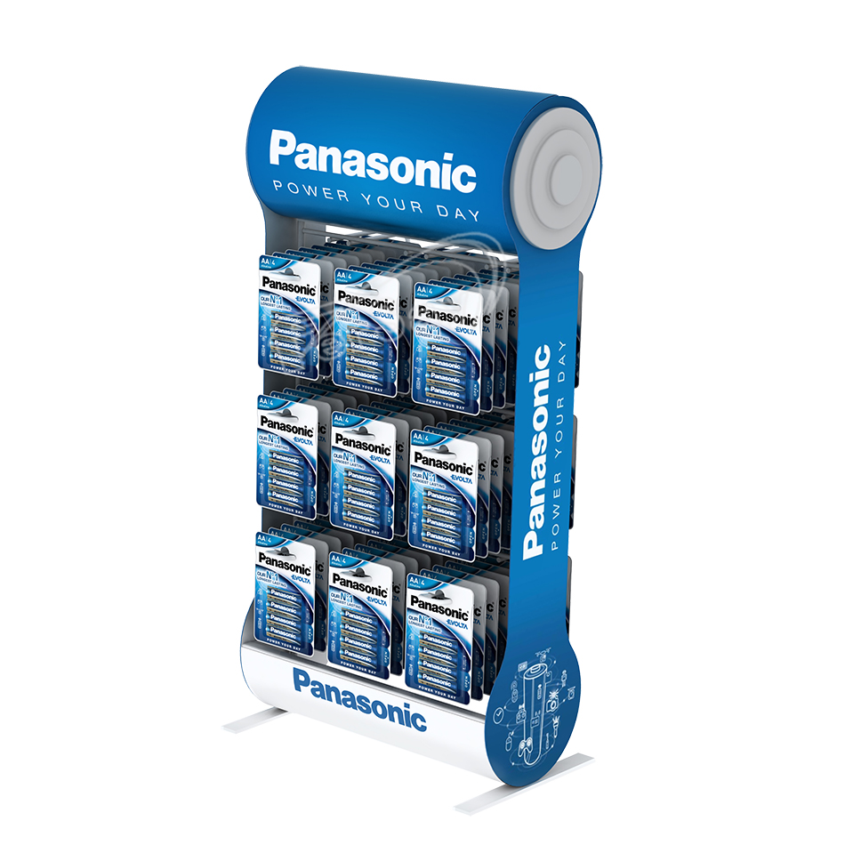Conjunto Expositor + pilas marca Panasonic, modelo: Everyday Power - PACKPANASONIC - PANASONIC