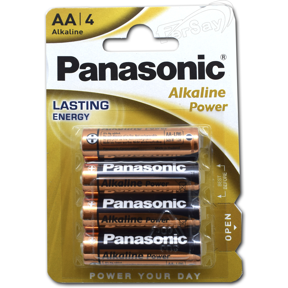 4 pilas alcalinas LR06 AA Panasonic - PANASONICLR06 - PANASONIC