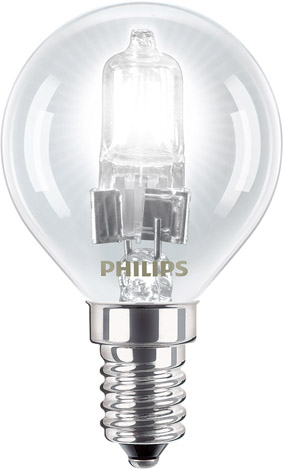 Bombilla halogena esferica clara Philips 42W E14 - PHHALOESFE42WE14 - PHILIPS