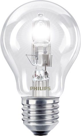 Bombilla halogena estandar clara Philips 53W E27 - PHHALOEST53WE27 - PHILIPS