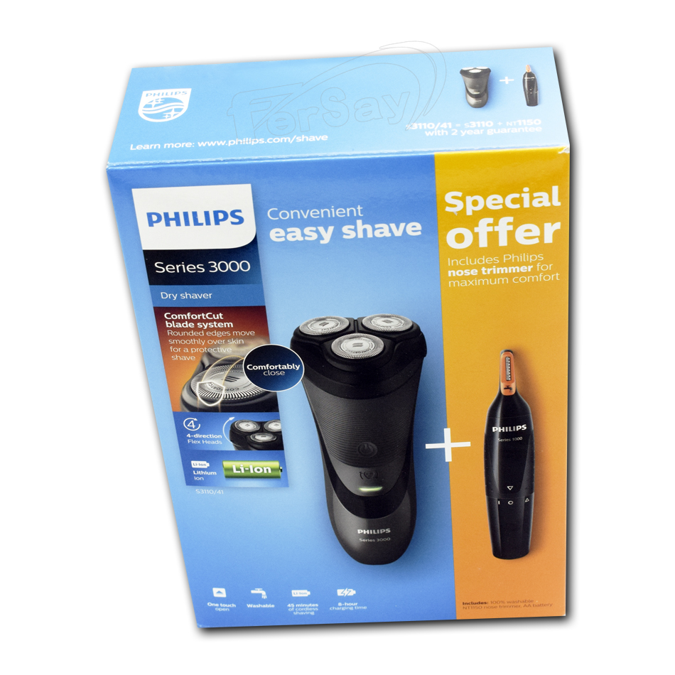 Kit compuesto por afeitadora marca Philips - S311041 - PHILIPS