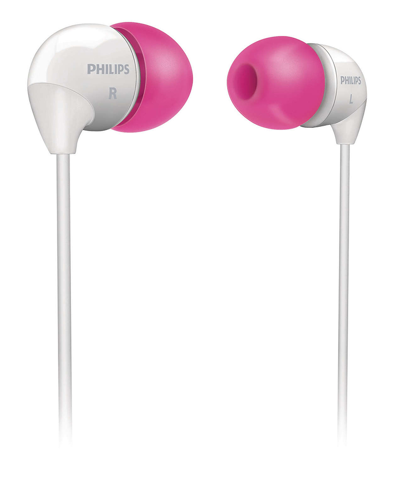 Auricular blanco y rosa intra-auditivo Philips - SHE3501PK00 - PHILIPS