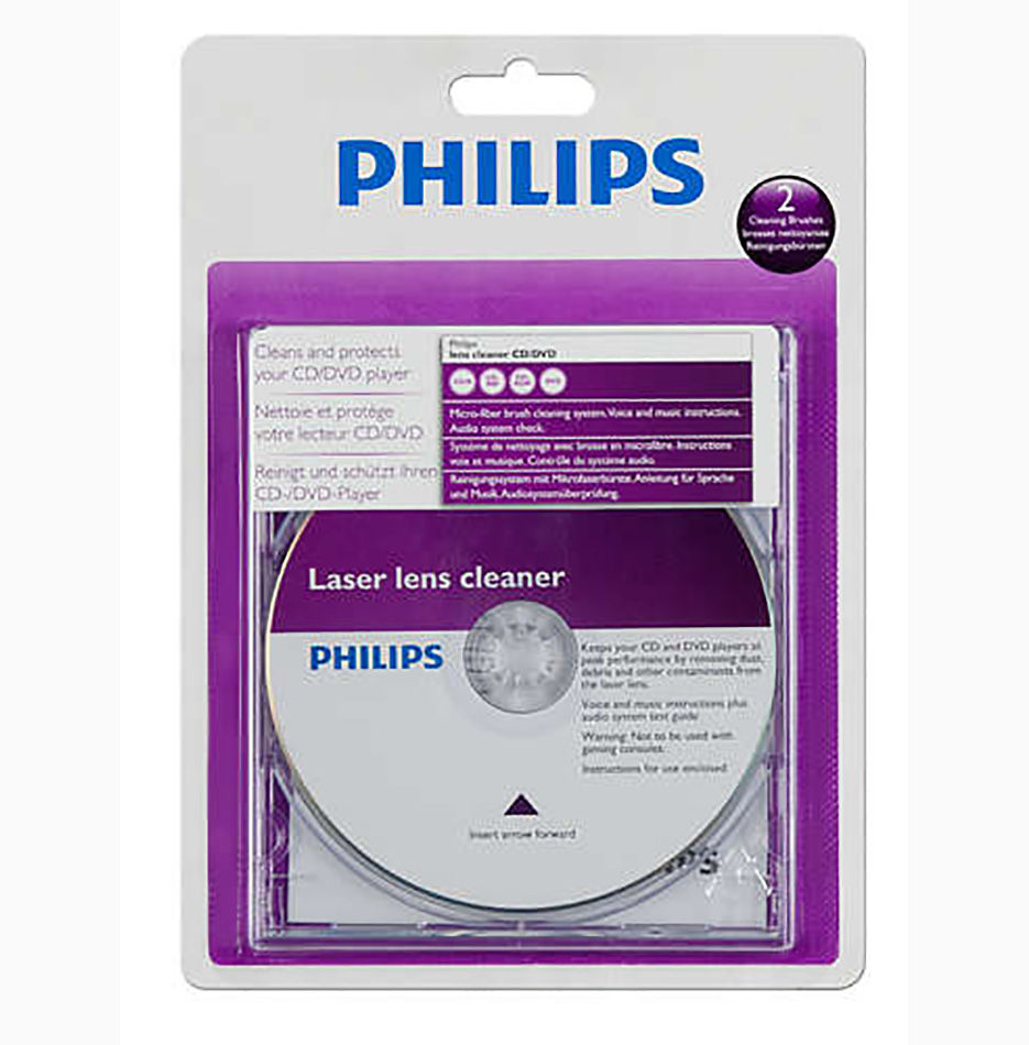 LIMPIADOR PARA CD/DVD PHILIPS SVC2330/10 - SVC233010 - PHILIPS